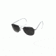 AO Original Pilot Sunglasses, Matte Chrome, Comfort Cable, CC Gray Poly Lens, 57mm MC-CCP-CC-57