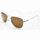 AO Original Pilot Sunglasses, Matte Chrome, Wire Spatula, Amber Glass Lens, 57mm MC-CG-WS-57