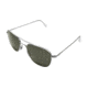AO Original Pilot Sunglasses, Matte Chrome, Wire Spatula, Green Glass Lenses - 52mm MC-TCGG-WS-52
