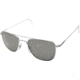 Ao Original Pilot Sunglasses Matte Chrome Wire Spatula Grey Glass Lens 52mm Polarized Mc Tcgpg Ws 52