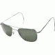 Ao Original Pilot Sunglasses Silver Comfort Cable Green Glass Lenses 52mm S Tcgg Cc 52