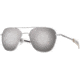 AO Original Pilot Sunglasses, Silver Frame, 52 mm SunFlash Silver Mirror AOLite Nylon Lenses, Bayonet Temple,738921564645