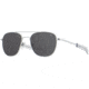 AO Original Pilot Sunglasses, Silver Frame, 57 mm True Color Gray AOLite Nylon Lenses, Bayonet Temple,738921550020