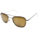 AO Original Pilot Sunglasses, Silver, Wire Spatula, Brown Glass Lens, 57mm S-CBPG-WS-57