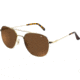 AO Original Pilot Sunglasses, Wire Spatula, Gold Frame, HC Amber Poly Lens, Polarized, 55mm, 32252
