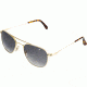 AO Original Pilot Sunglasses, Wire Spatula, Gold Frame, Polycarbonate Gradient Grey Lens, 52mm, 30020