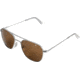 AO Original Pilot Sunglasses, Wire Spatula, Silver Frame, HC Amber Poly Lens, 57mm, 30257