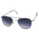 LENGTH=103-#####-AO Original Pilot Sunglasses, Wire Spatula, Silver Frame, Polycarbonate Gradient Blue Lens, 52mm, 32271