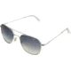 AO Original Pilot Sunglasses, Wire Spatula, Silver Frame, Polycarbonate Gradient Grey Lens, 57mm, 30262