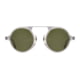AO Oxford Sunglasses, Gray Crystal Silver Frame, Calobar Green AOLite Nylon Lenses, Polarized, 44-24-145 B45, OXF144ST--GNN-P