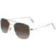 AO Original Pilot Sunglasses, Wire Spatula, Silver Frame, Polycarbonate Gradient Brown Lens, 55mm, 32349