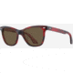 AO Saratoga Sunglasses, Red Demi Frame, Cosmetan Brown AOLite Nylon Lenses, 52-19-145, SAR752ST--BNN