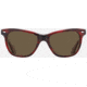 AO Saratoga Sunglasses, Red Demi Frame, Cosmetan Brown AOLite Nylon Lenses, 52-19-145, SAR752ST--BNN