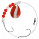 Apex Tackle Waly Spin Rig Number 3 Red/White, AP-CR3-1
