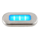 Aqua Signal Cordoba LED Oblong Oval Courtesy Light - 12V - Blue w/Stainless Steel Housing 78482