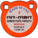 Ar-mor 4'' Ar500 Steel Gong 1/2'' Thick Steel Orange Round