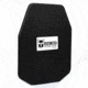 AR500 Armor Level III+ 10x12 ASC Flat Body Armor Plate, Base PAXCON Coating, Black 3+10X12FR