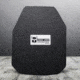 AR500 Armor Level III+ 11x14 ASC Left Handed Multi-Curve Body Armor Plate, Base PAXCON Coating, Black 3+11X14CRLH