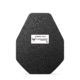 AR500 Armor Level III+ 11x14 Leightweight ALSC Multi-Curve Body Armor Plate, Build-Up PAXCON Coating, Black, 9185