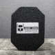 AR500 Armor Level III+ 6x8 Multi-Curve Lightweight Side Armor Plate, Base PAXCON Coating, Black 3+LW6X8CR