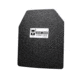 AR500 Armor Level IIIA 10x12 Lightweight Steel ASC Curved Left Handed Body Armor Plate, Build-Up PAXCON Coating, Black, 9529