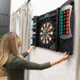 Arachnid Cricketmaxx 4.0 Electronic Dartboard Cabinet Set, Black, CMX4000