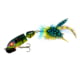 Arbogast Jointed Jitterbug 2.0, 2 1/2in, 3/8oz, 6 Feather Treble, Blue Kill, G621-537