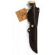 Arctic Legend Black Birch Child's Knife, 7.25in Overall, 3in Satin Stainless Blunt Tip Blade, Black Birch Wood Handle, Black Leather Belt Sheath, AL-122