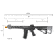 Arcturus LWT MK-I CQB 10in AEG SPORT Starter Pack ARC SE Airsoft Gun, Black, AT-ST01-CQ-SE-BK-PK