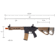 Arcturus LWT MK-I CQB 10in AEG SPORT Starter Pack ARC SE Airsoft Gun, Black/Tan, AT-ST01-CQ-SE-BT-PK
