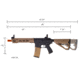 Arcturus Sport Series ARC SE LWT MK-I CQB 10in AEG Airsoft Gun, Black/Tan, AT-ST01-CQ-SE-BT