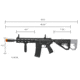 Arcturus LWT MK-II CQB 10in AEG SPORT Starter Pack ARC SE Airsoft Gun, Black, AT-ST02-CQ-SE-BK-PK