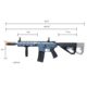 Arcturus LWT MK-II CQB 10in AEG SPORT Starter Pack ARC SE Airsoft Gun, Grey, AT-ST02-CQ-SE-GY-PK