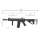 Arcturus Sport Series ARC SE LWT MK-II CQB 10in AEG Airsoft Gun, Black, AT-ST02-CQ-SE-BK