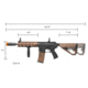 Arcturus Sport Series ARC SE LWT MK-II CQB 10in AEG Airsoft Gun, Black/Tan, AT-ST02-CQ-SE-BT