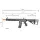 Arcturus LWT MK-III Carbine 12in SPORT AEG SE Starter Pack Airsoft Gun, Black, AT-ST03-CB-SE-BK-PK