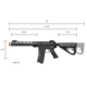 Arcturus NEO MOD1 CQB NEO AEG ME Airsoft Gun, 10.6in, AT-NE01-CQ-ME
