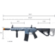 Arcturus Sport Series ARC SE LWT MK-II CQB 10in AEG Airsoft Gun, Grey, AT-ST02-CQ-SE-GY