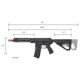 Arcturus Sword Mod1 CQB Aeg Lite Fe, 9.55in, Black, AT-NY06-CQ-FE