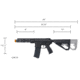 Arcturus Sword Mod1 Sbr Aeg Lite Feature Enhanced, 8in, Black, AT-NY06-SBR-FE