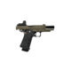 Arcturus Vanguard 4.3in Hi-Capa GBB Airsoft Pistol w/Optics Ready Slide &amp; ARS-1 Red Dot Combo, Black/Tan, AT-GHC-V4-CMB-BT