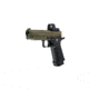 Arcturus Vanguard 4.3in Hi-Capa GBB Airsoft Pistol w/Optics Ready Slide &amp; ARS-1 Red Dot Combo, Black/Tan, AT-GHC-V4-CMB-BT