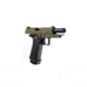 Arcturus Vanguard 4.3in Hi-Capa GBB Airsoft Pistol w/Optics Ready Slide, Black/Tan, AT-GHC-V4-OR-BT