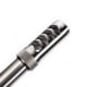 Area 419 The Hellfire Match Self-Timing Muzzle Brake, 6.5mm, 5/8-24 Threads, Raw Stainless, 419HFMAT-SS-6.5-5824