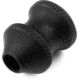 Area 419 Mausingfield Finger Grove Bolt Knob, Type 3 Hard Anodized, Black, 419-KNOB-MAUS