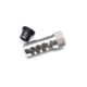 Area 419 Sidewinder Magnum Self Timing Muzzle Brake, 338 Caliber, 3/4-24, Raw Stainless, 419-SW-338-SS-3424