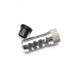 Area 419 Sidewinder Magnum Self Timing Muzzle Brake, 30 cal, 5/8-24, Raw Stainless, 419-SW-30-SS-5824