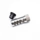 Area 419 Sidewinder Magnum Self Timing Muzzle Brake, 30 cal, 5/8-24, Raw Stainless, 419-SW-30-SS-5824