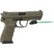 ArmaLaser GTO/FLX Finger Touch Green Laser Sight for HK45, Black, GTOGFLX14