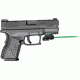 ArmaLaser GTO/FLX Finger Touch Green Laser Sight for Springfield XDM 3.8in, Black, GTOG/FLX11